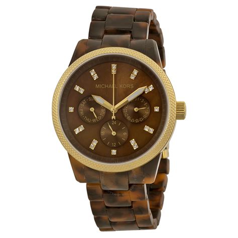 michael kors jet set tortoise shell ladies watch mk5038|New in Box Michael Kors MK.